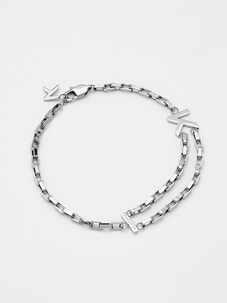 클라쎄14 Duality Double Chain Bracelet Silver JDB21SR001M